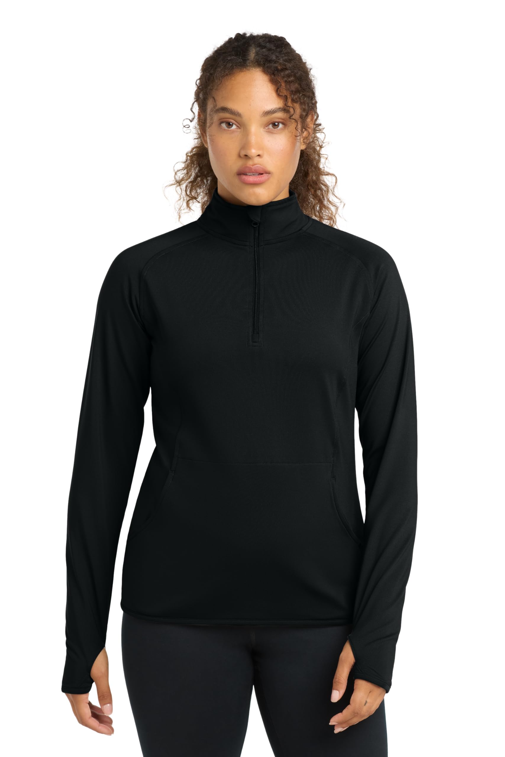 SPORT-TEK Women's Sport-Wick Stretch Quarter Zip Pullover