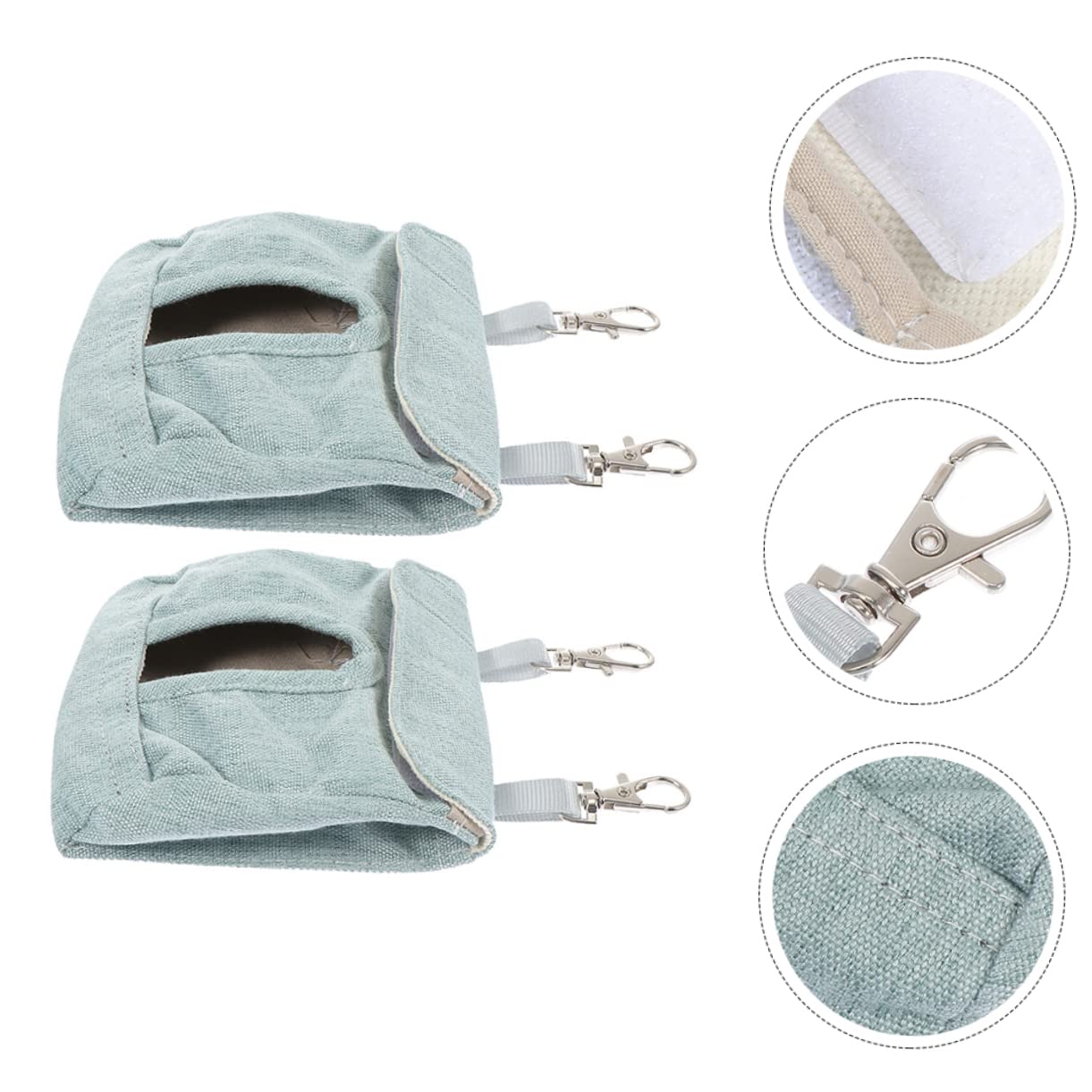 Angoily 10piezas Bolsa De Almacenamiento para Heno De Cobayas y Conejos Bolsa Colgante para Alimentación De Mascotas Material De Resistente y Lavable para Chinchillas y Roedores