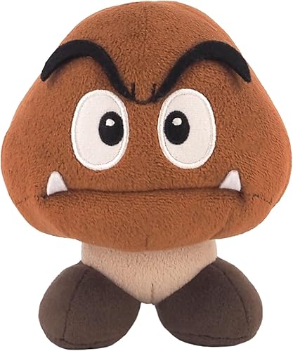 Miniatura 2 de Sanei Super Mario All Star Collection Goomba - Peluche de 5 pulgadas, tamaño pequeño