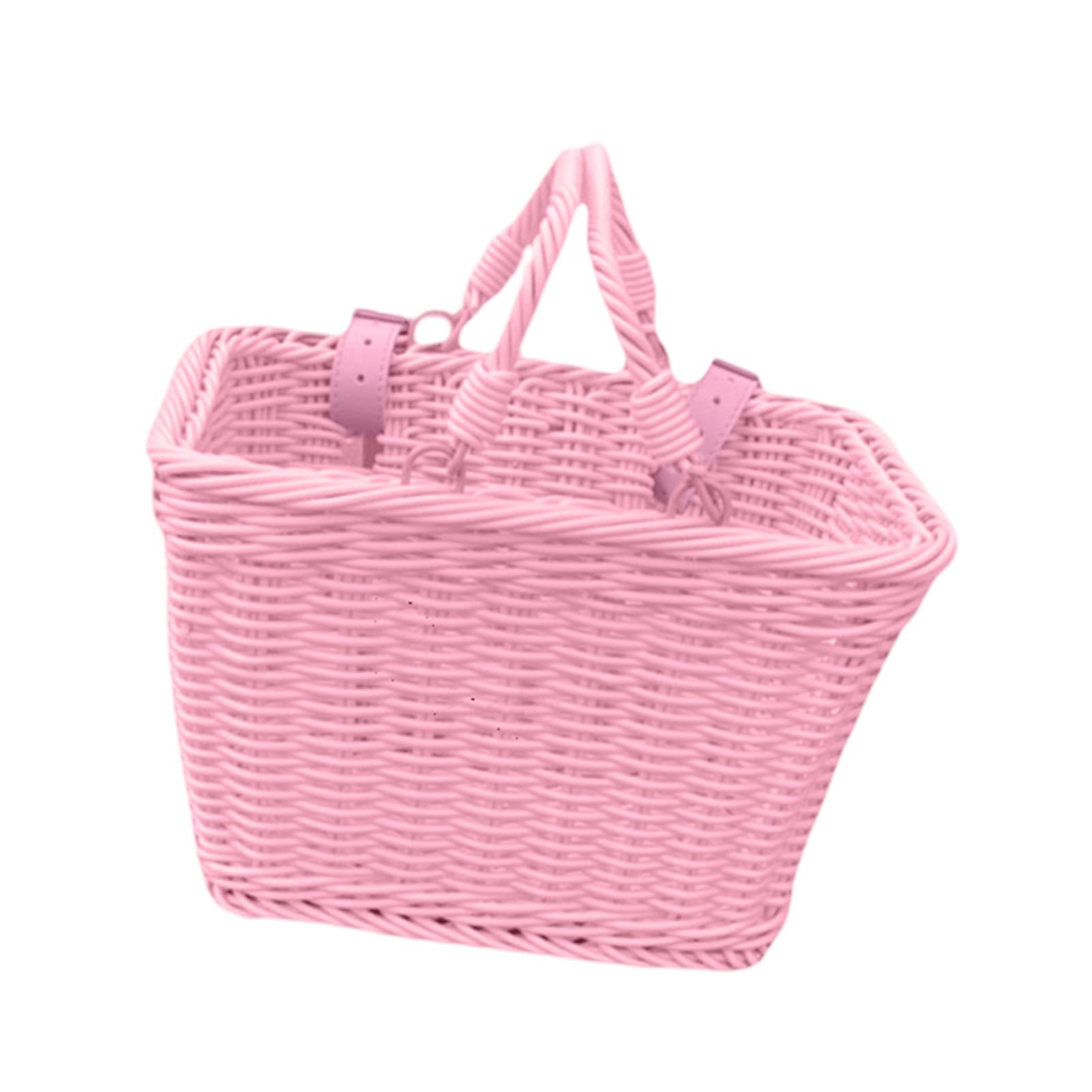 oringnat Removable Bicycles Basket Colorful Bike Front Handlebars Storage Basket for Front Bicycles Mounting