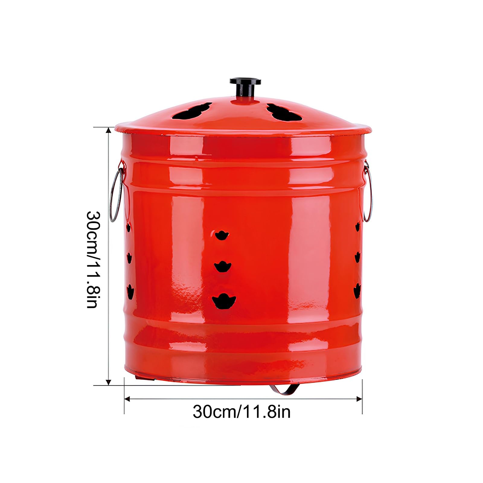 Barriles para Quemar Basura en el Exterior, incinerador de Acero Inoxidable, Jaula para Quemar, Cubo para Quemar Hojas, Pozo para Quemar Papel