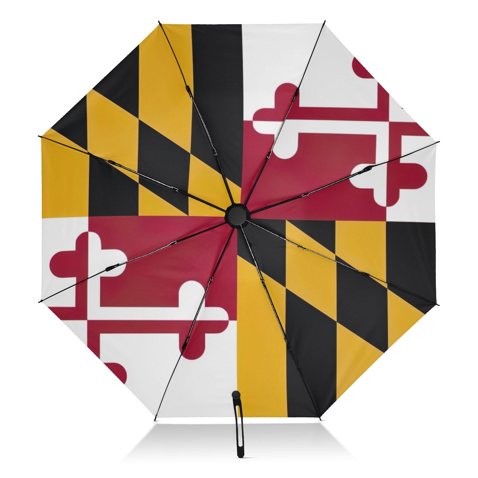 CHIFIGNO Wyoming Flag Umbrellas for Rain Compact, Umbrellas for Rain Windproof Auto Close Umbrella Umbrella Large 46 Inch