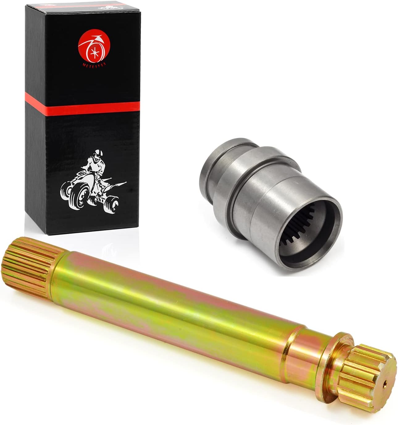 Propeller Drive Shaft & shaft Joint Coupler For Suzuki LTF250 Ozark 250 LTZ250 Quadsport Z250 2004-2014 27151-05G10 27591-05GA1