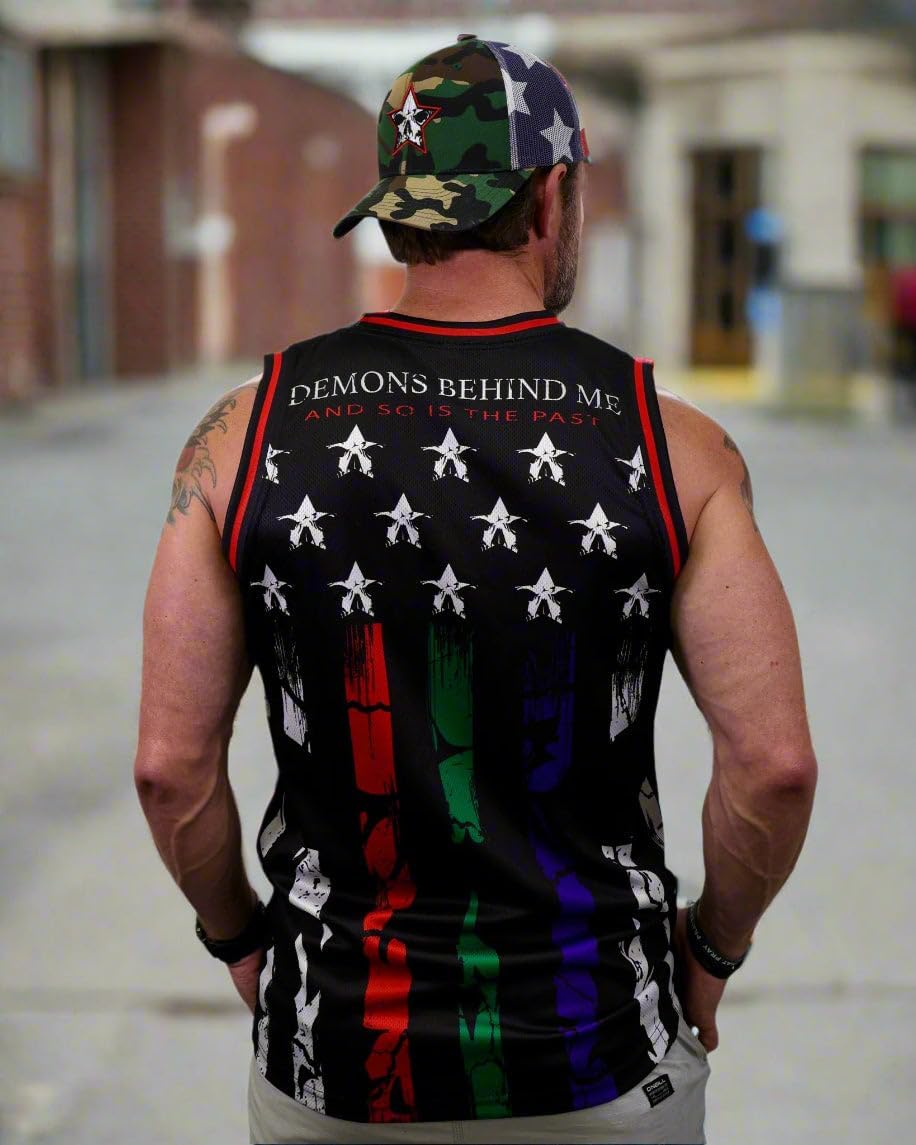 Demons Behind Me New! Salute to Those Who Serve Jersey