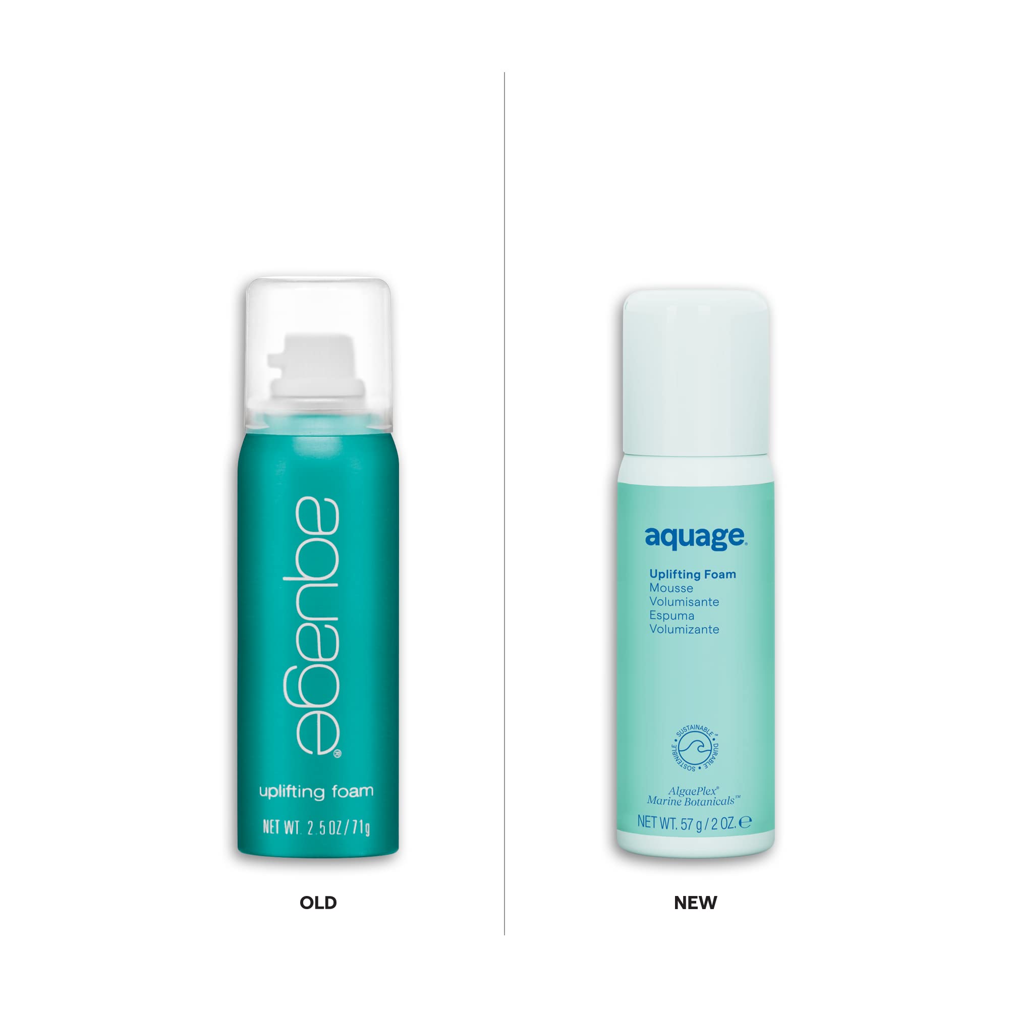 Aquage Uplifting Foam Weightless Volume Building Styling Mousse, Travel Size, 2 oz