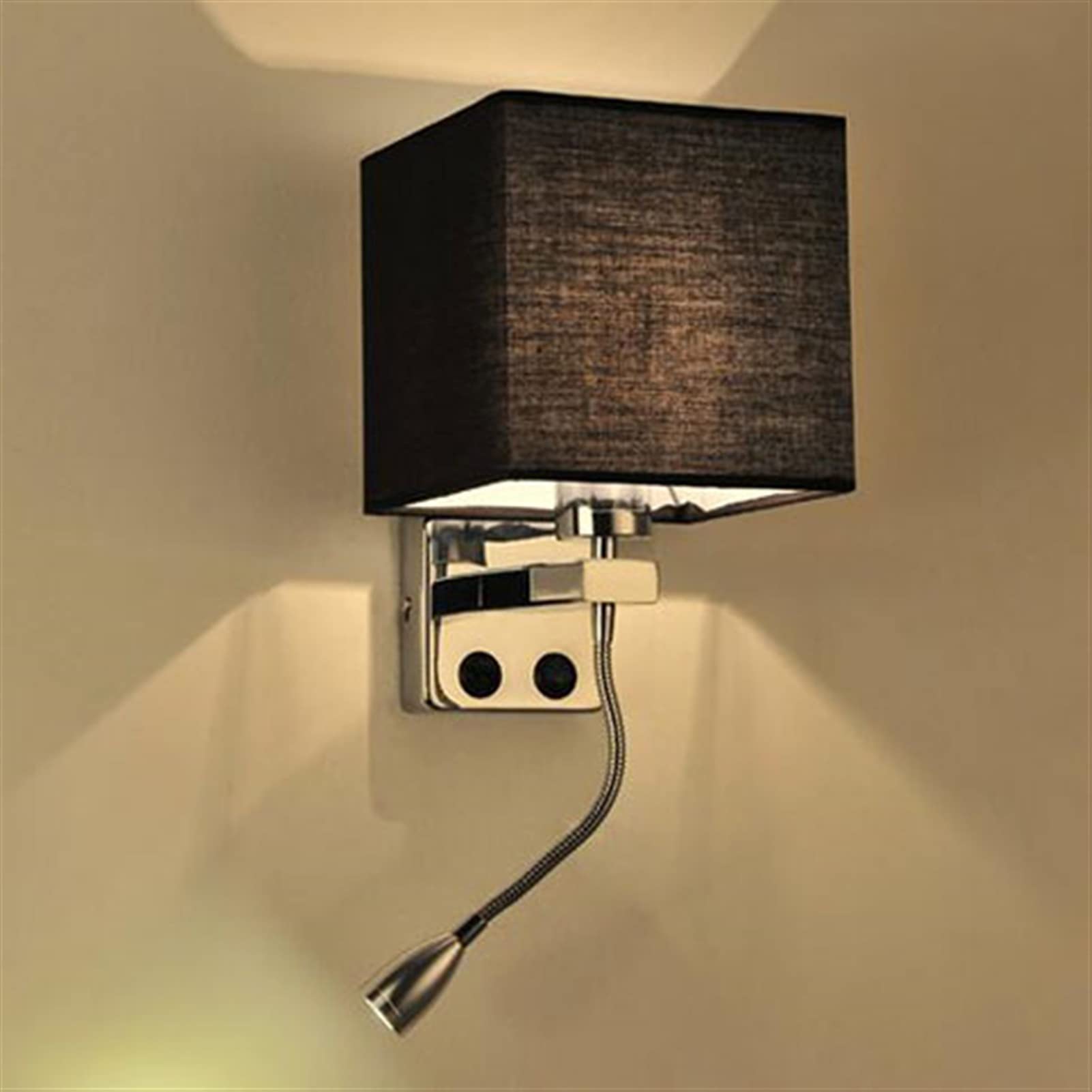 Lámpara de tela de pared moderna y aplique LED de alta calidad para salas de estar elegantes