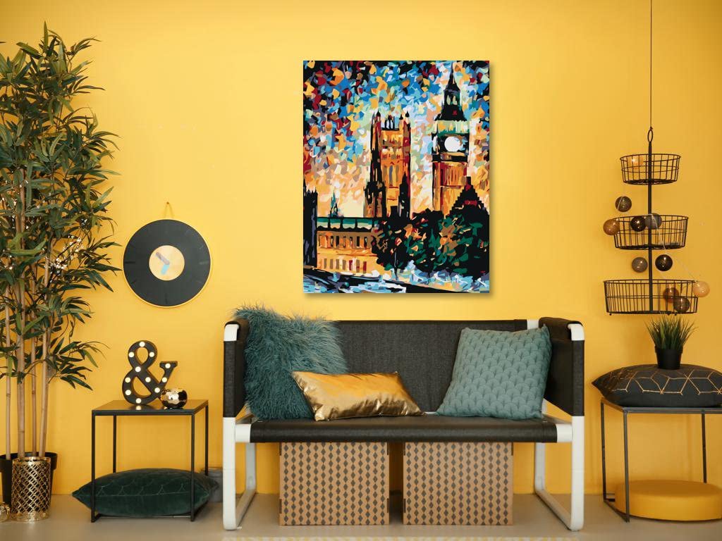 Zuty Malen nach Zahlen - Big Ben IN Farben 80x100 cm ohne Keilrahmen