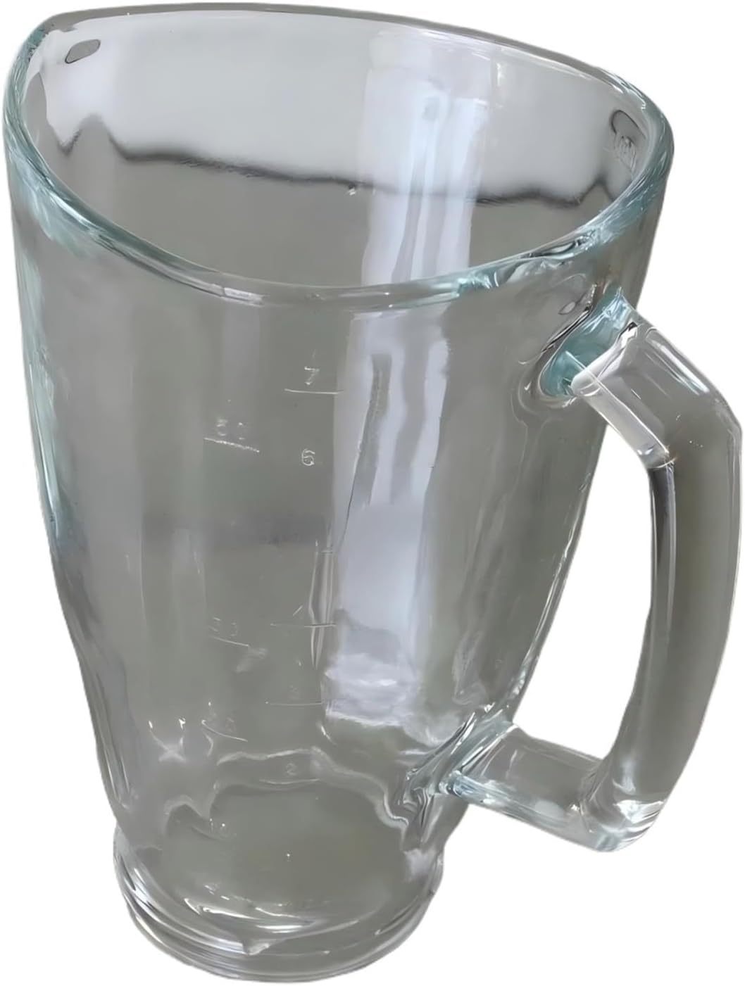 Ice Crusher Glass Cup,Compatible For BRAUN MX2050 JB3060 4184 4186， Blender Cup Mixer Pitcher Spare Parts Replacement