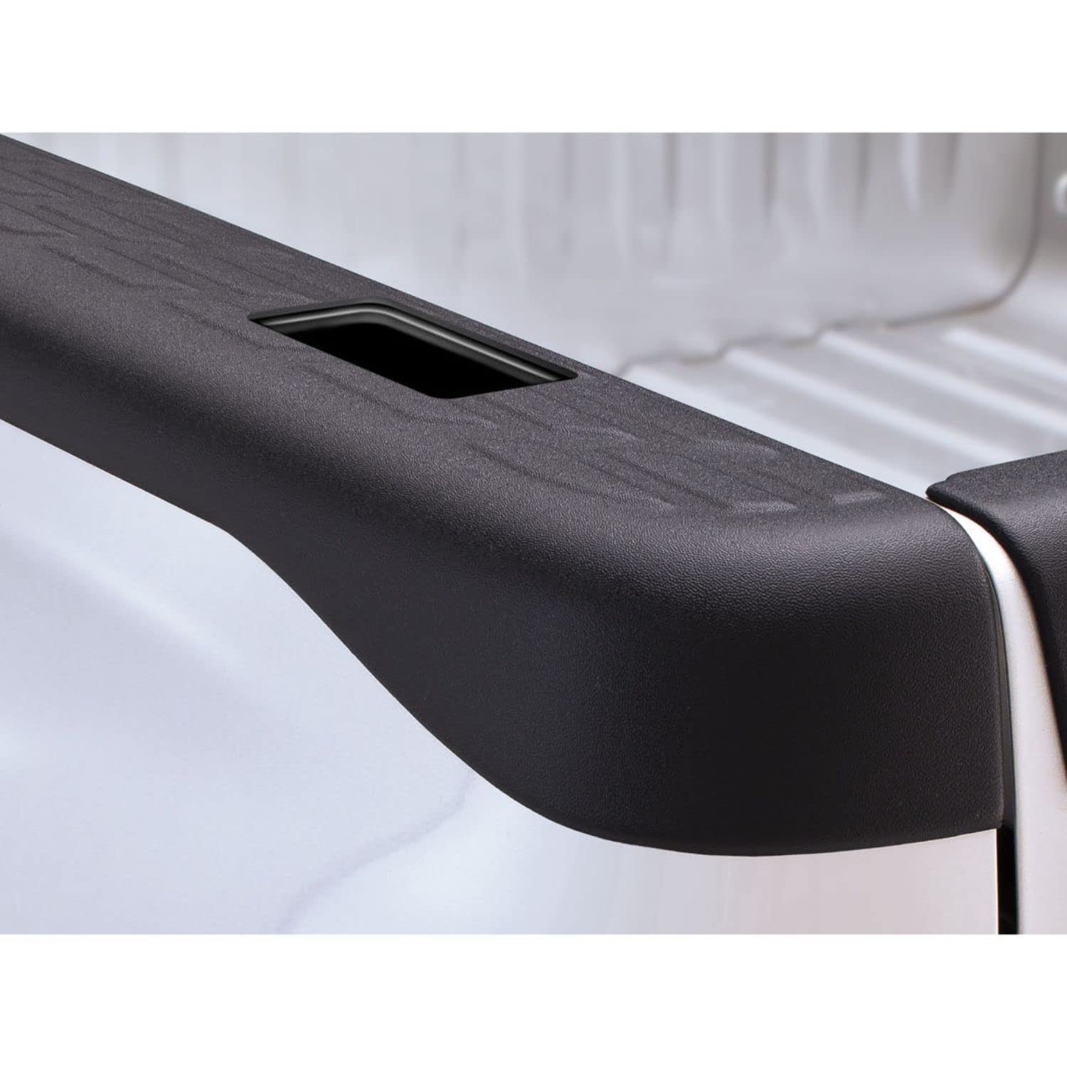 Bushwacker Ultimate BedRail Caps - Factory w/ Stake Holes | 2-Piece Set, Black, Smooth Finish | 49520 | Fits 2007-2013 Chevrolet Silverado 1500 Fleetside; 07-14 Silverado 2500 HD/3500 HD w/ 6.6' Bed