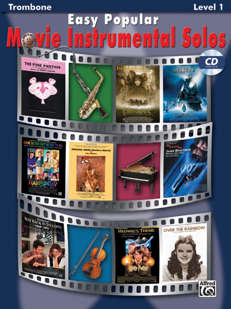 Easy Popular Movie Instrumental Solos: Trombone, Book & Online Audio/Software (Easy Instrumental Solos Series)