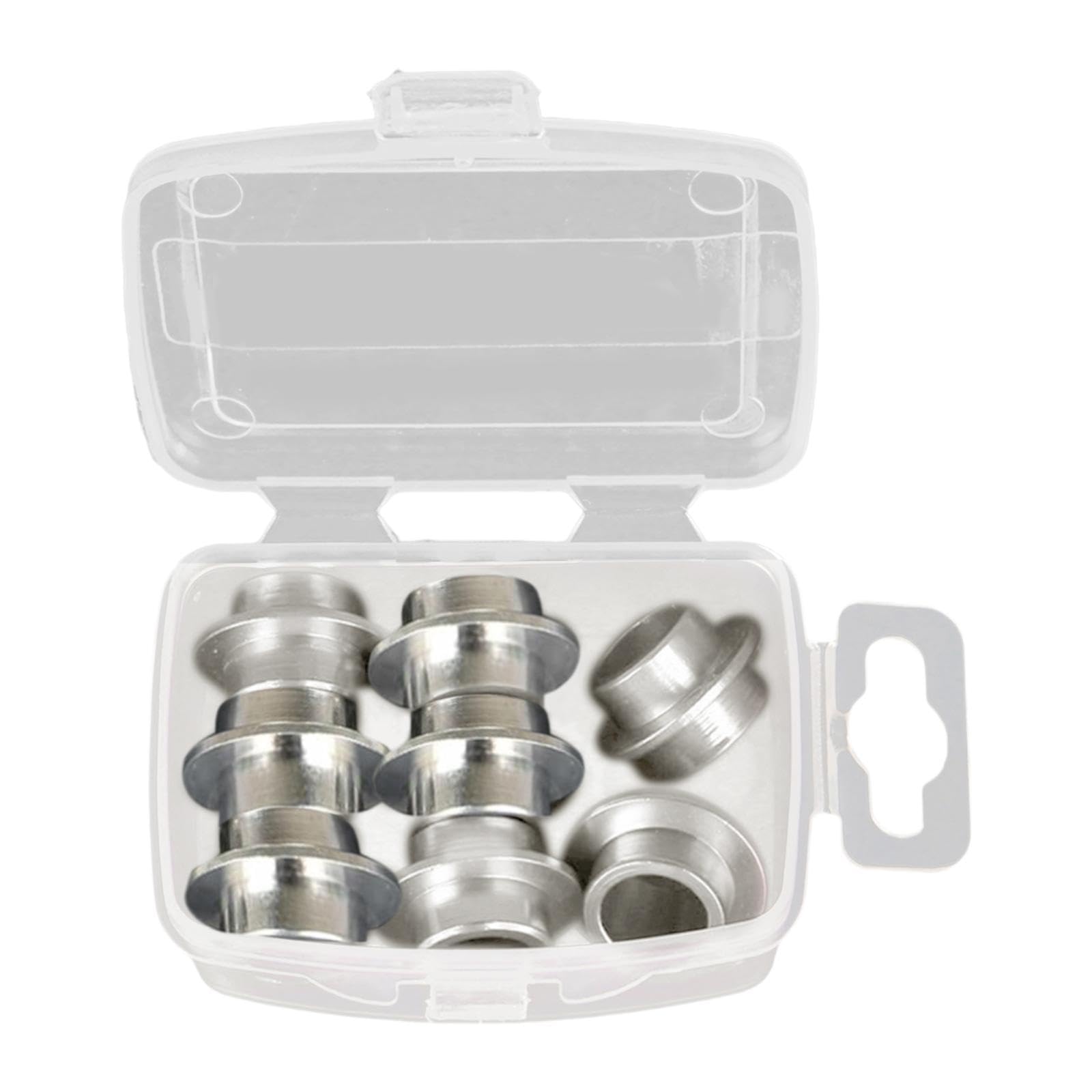 CALANDIS™ 8 Pieces Inline Skate Bearing Spacers Parts 8mm for Women Skateboard Outdoor Silver | Wheels | Inline & Roller Skating | Outdoor Sports-picture-31