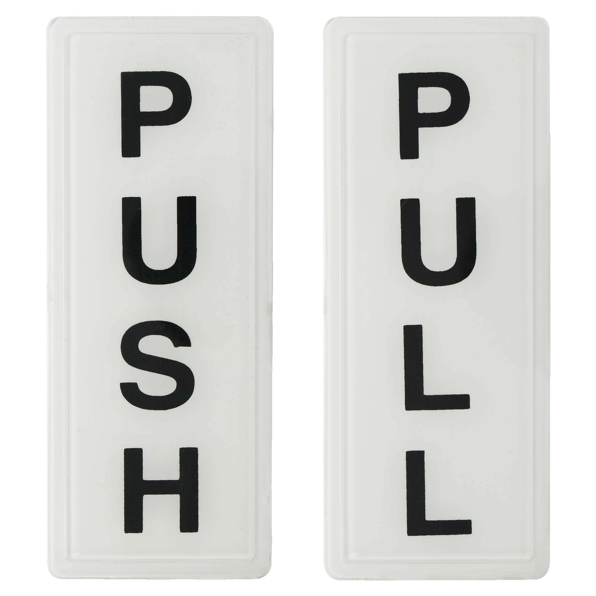 Buy BUZZ COOL Push Pull Acrylic Sign Stickers Self Adhesive Stainless