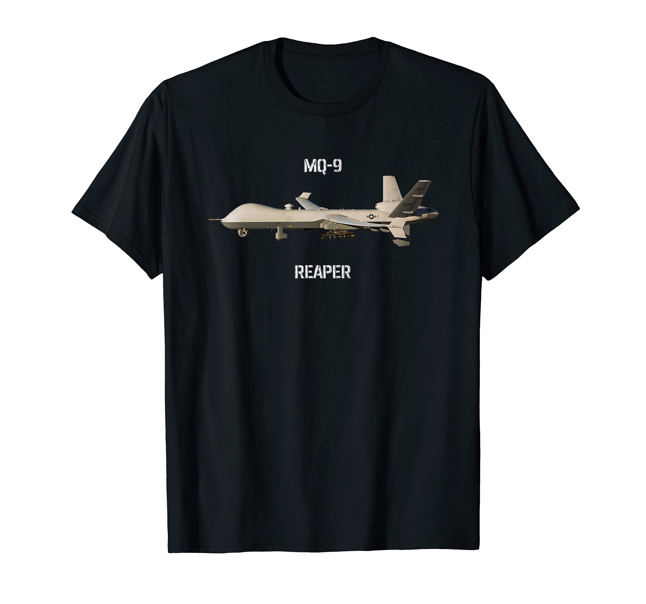 MQ-9 Unmanned Aircraft System T-Shirt, Black