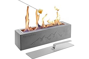 Sleek and Portable Tabletop Bioethanol Fireplace