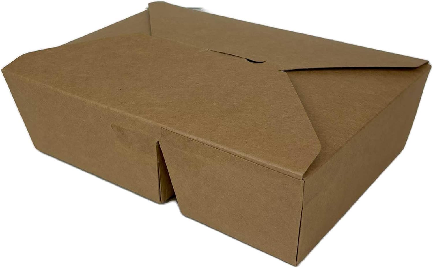 Kraft Paper Food Containers, 60 Oz Total Capacity, 2 Compartments, Brown, 200 Pack