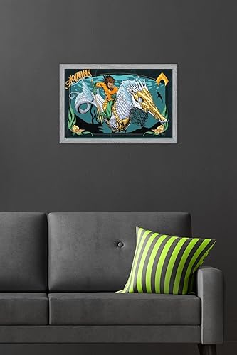 Miniatura 82 de Trends International DC Comics Movie Aquaman y el Reino Perdido - Póster de pared con ilustración de Aquaman, 14.72 x 22.37 pulgadas, versión