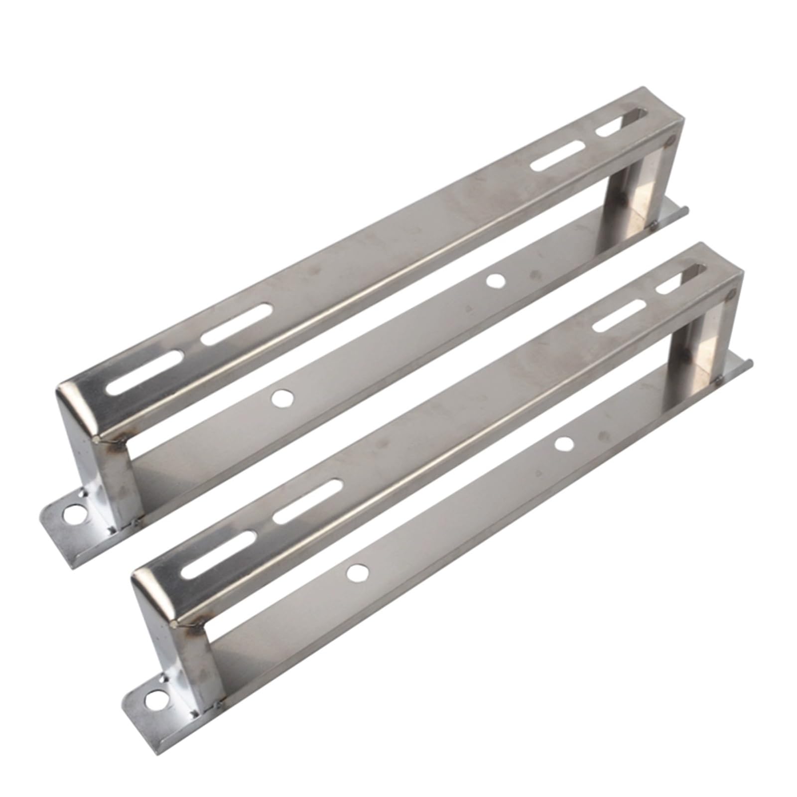 Staffe per Condizionatore Esterno, Climatizzatore Telaio Supporto da Pavimento in Acciaio Inox per Unità Pompa di Calore Esterna - Resistente, Fino a 120 KG(50x10cm)