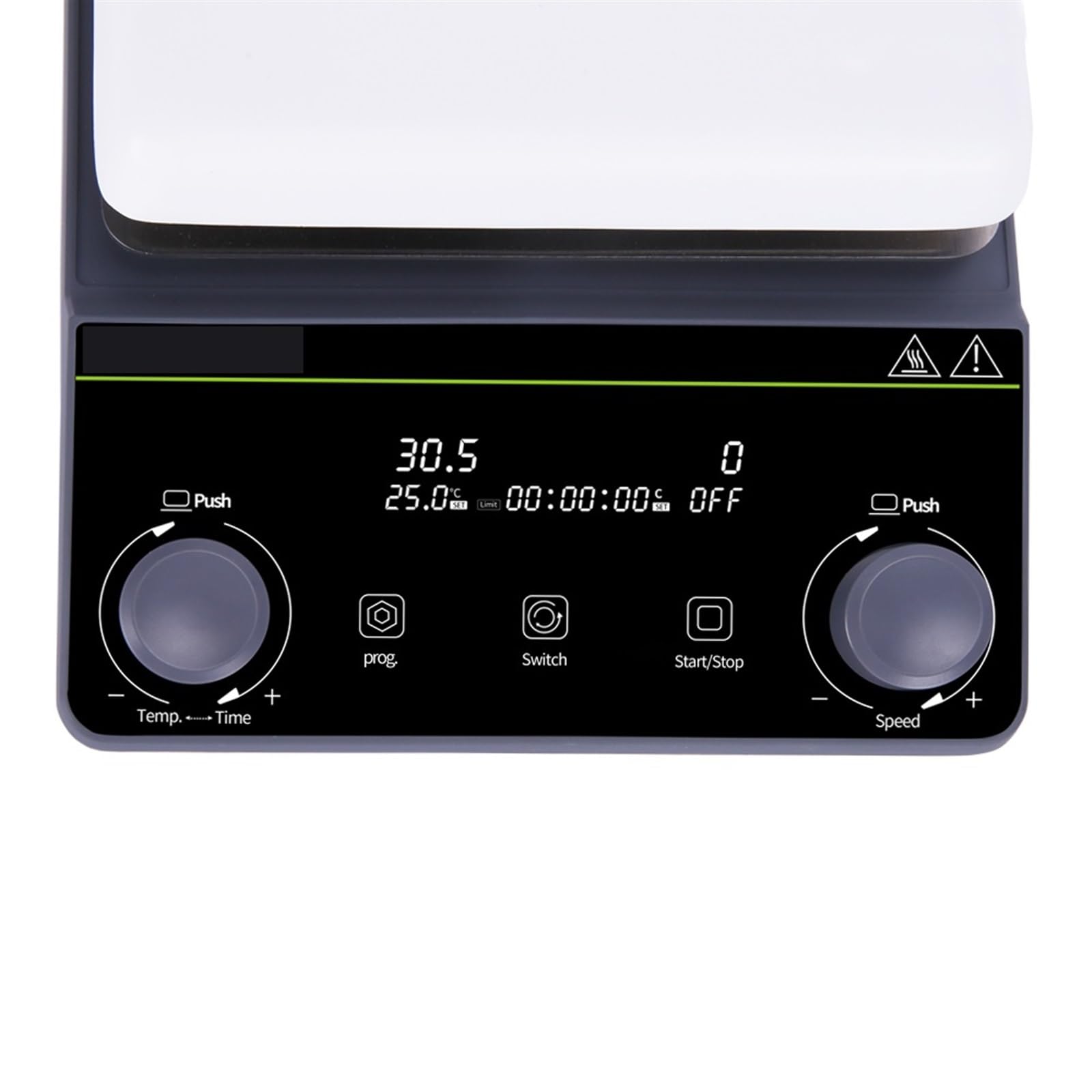 Placa Calefactora De Laboratorio con Pantalla Digital De Alta Temperatura Y Agitador Magnético Eléctrico con Función De Calentamiento para Una Amplia Gama De Usos.(Blanco-Lch-Msb-S)