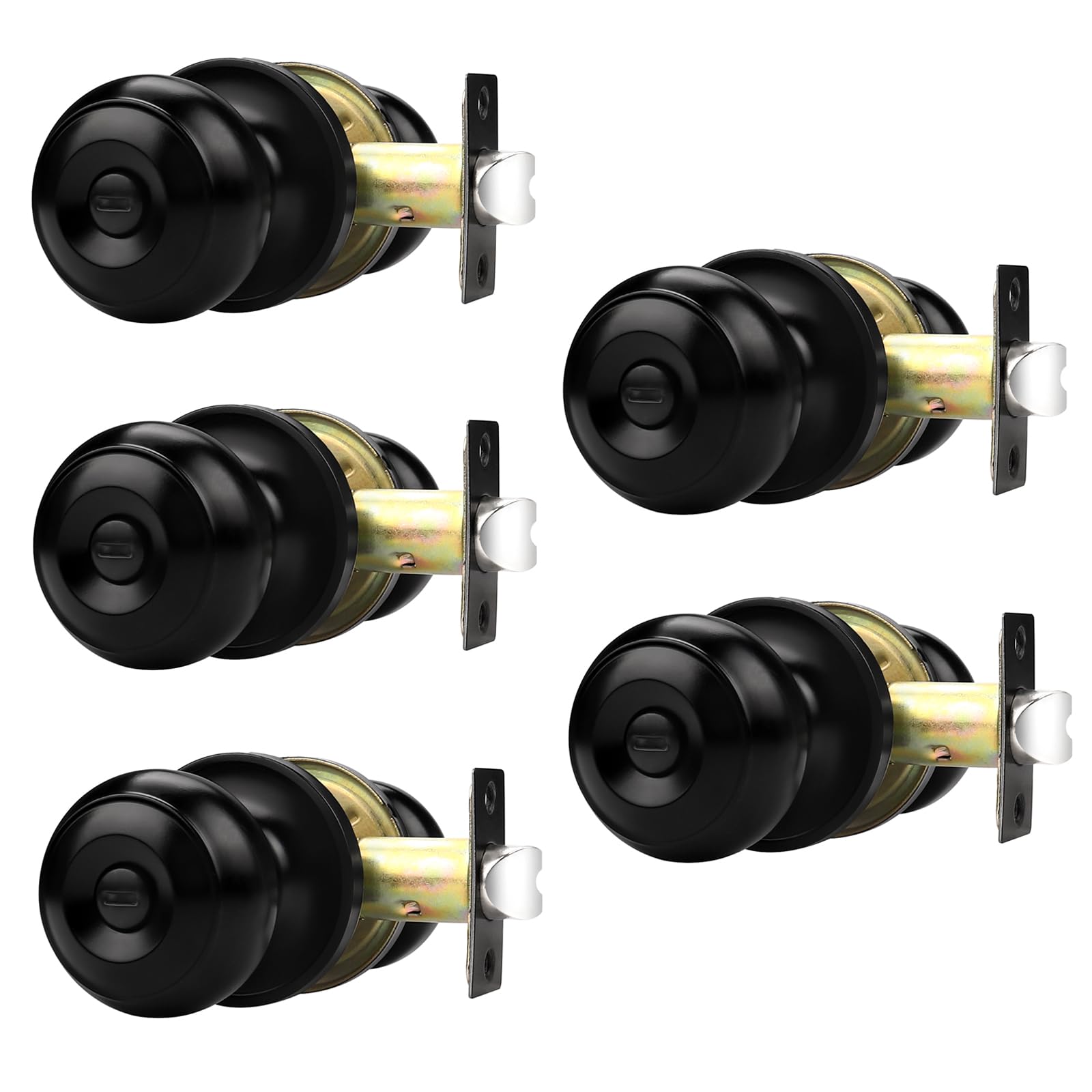 Probrico Black Door Knobs - Matte Black -32