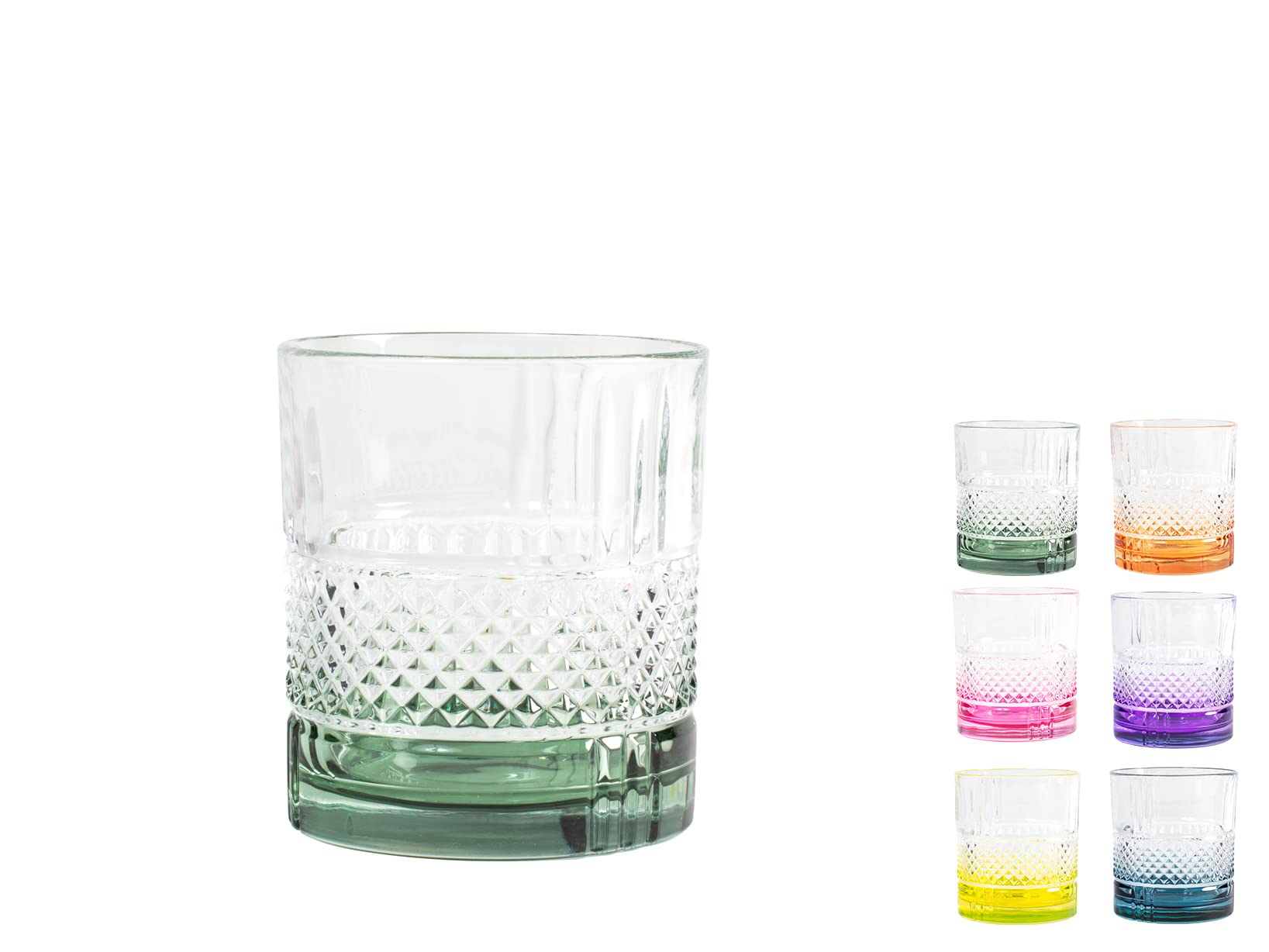 RCR Brillante Set 6 Gläser aus farbigem Glas cl34, 1453634
