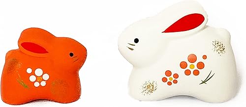 Miniatura 2 de 53 conejos blancos y rojos lindos para padres e hijos Adorno para habitación del zodiaco japonés 2023 Para feliz año nuevo