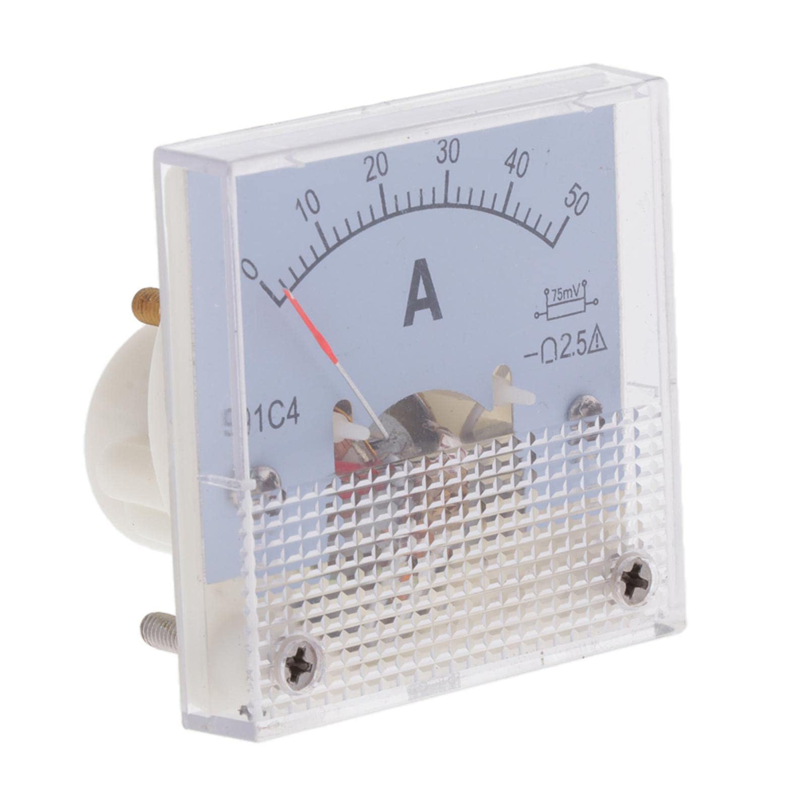DC Ammeter Analog Panel Meter Amp Meter Current Panel Meter Gauge 50A(75mV)|Home & Garden | Tools | Measuring & Layout Tools | Electrical Testers-image-30