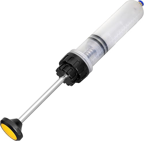 Miniatura 5 de Bomba extractora de fluidos automotriz de 200 CC jeringa de cambio de aceite manual con 2 mangueras, bomba de succión de aceite ligera para cambiar