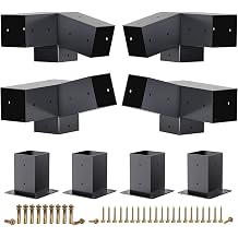 Pergola Bracket 75  Pergola Bracket 15  Pergola Bracket Corner Bracket with Post Base Gazebo Kit 4x4 Inch Actual 3.5x3.5 inch Wood Beam Wood Gazebo Patio Pergola Shed