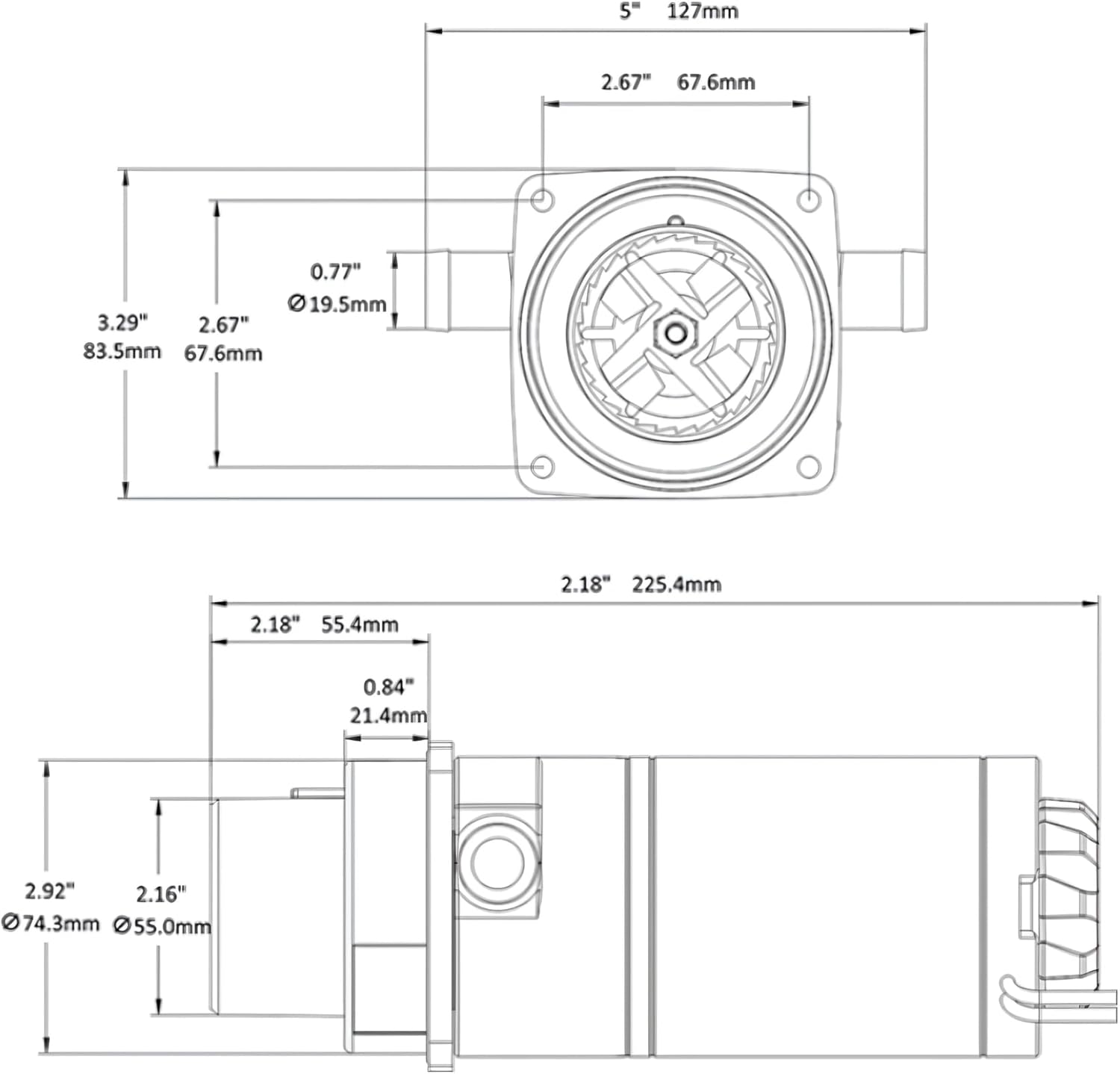 SEAFLO 12V Electric Toilet/Head Marine Flush Pump - Replaces Jabsco 37010 Series(37010-3092, 37010-4192, 37010-0000, 37010-1000, 37010-0090 & 37010-1090, 37041-0010) & SEAFLO:SFMTE1-01/SFMTE1-01-R