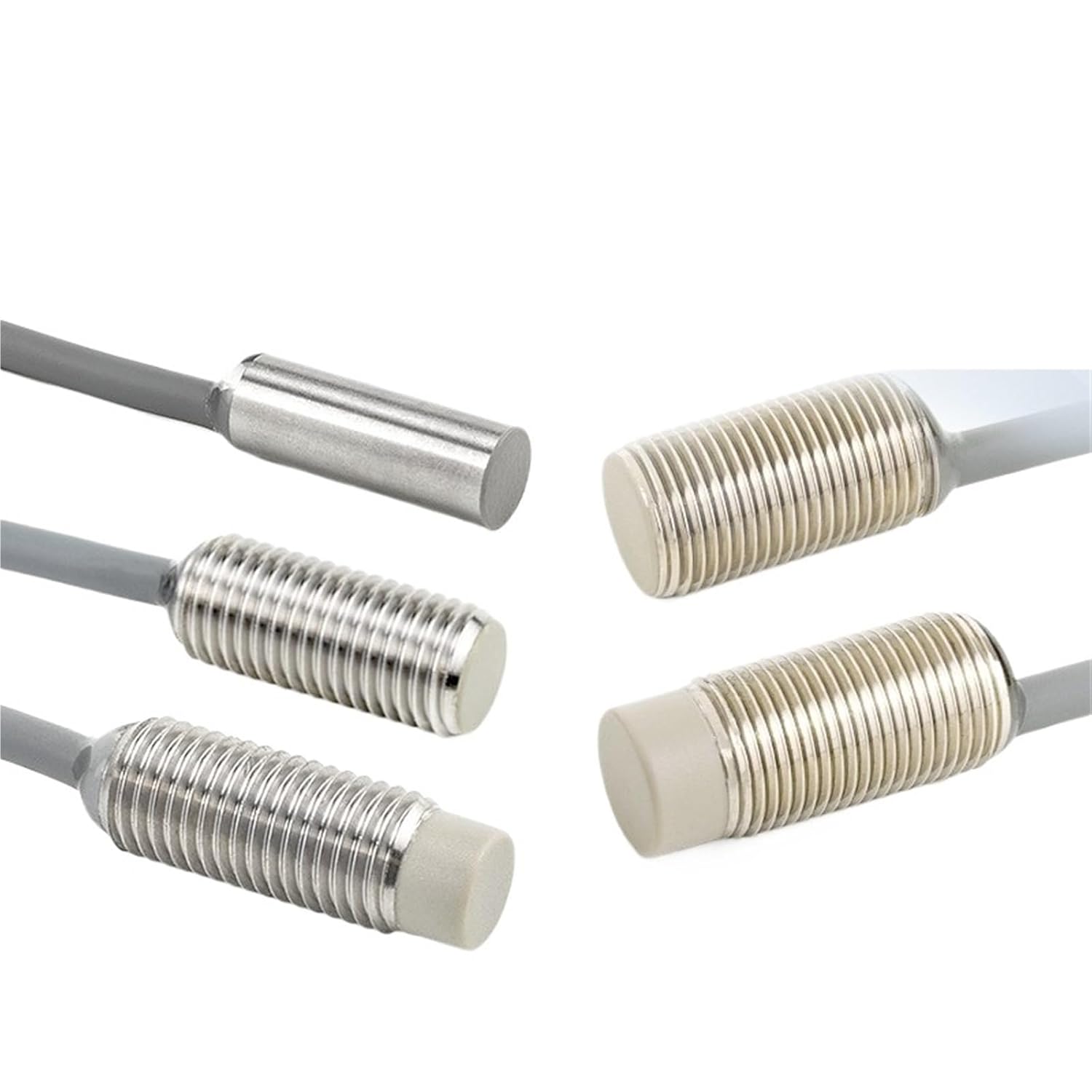 M6.5 M8 M12 Short Stainless Steel Inductive Metal Sensor Proximity Switch 3Wires 24V NO NC NPN PNP with(M6.5 Flat Head,1MM_NPN NO)