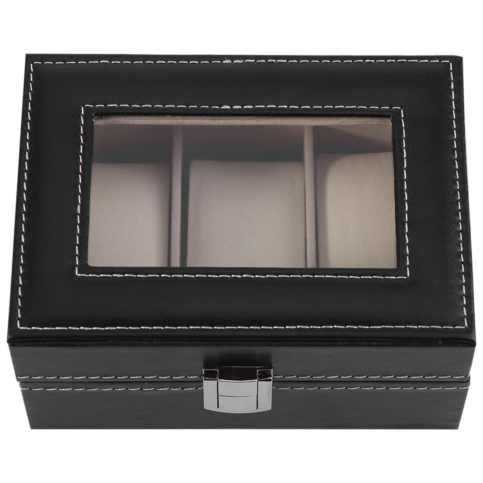 Fdit Scatola porta orologi, scatola porta orologi di pregevole fattura, per organizzatore di immagazzinaggio display gioielli orologio