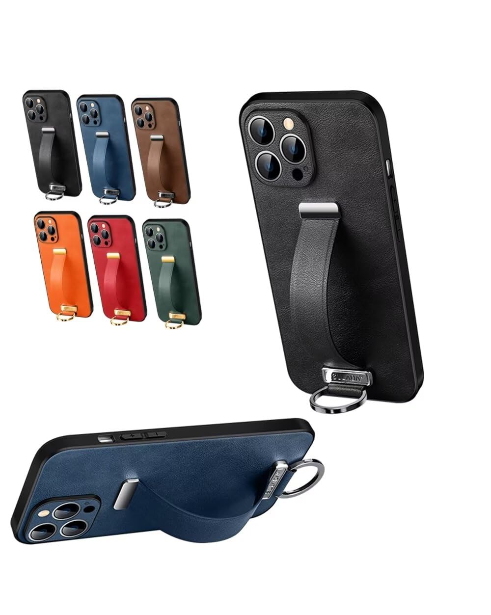 Amazon.co.jp: SENLAN リング付きカバー iPhone 16 Plus 用ケース 横