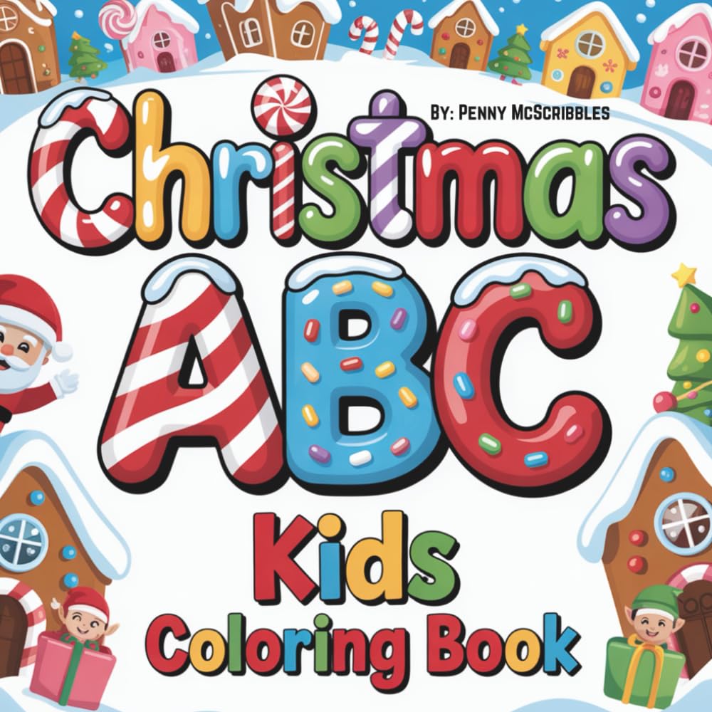 Christmas ABC Coloring Book