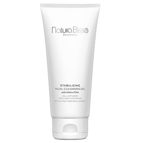 Natura Bissé Gel limpiador facial estabilizador con AHA + PHA, limpiador espumoso exfoliante, limpia, exfolia y equilibra, para pieles normales,