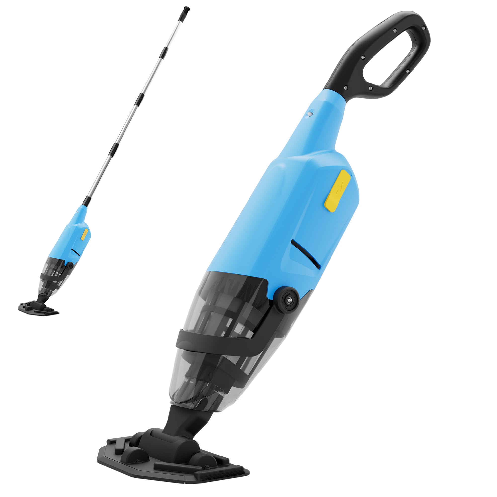 Aspiradora de Piscina Manual Inalámbrica para Piscinas Desmontables y Spas – Limpiador de Piscina Recargable con 60 Minutos de Autonomía, Barra Telescópica y Filtro Fino, Ideal para SPA e Hidromasaje