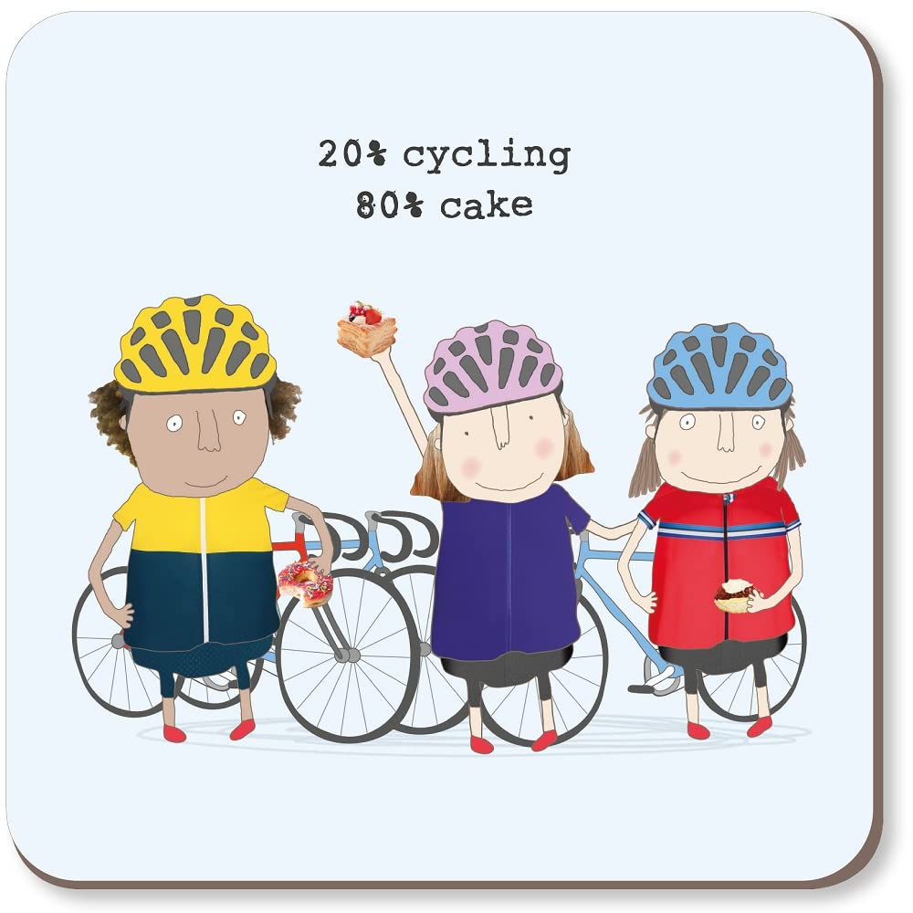 Rosie Made A ThingRosie Made A Thing 20% Cycling 80% Cake Female Coaster Gift Idea For Her CST039
