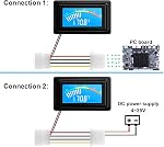 KETOTEK Thermomètre numérique de température de jauge Capteur étanche Aquarium Car Eau PC Compteur de temps de boîtier Celsius/Fahrenheit Display C/F PC MOD