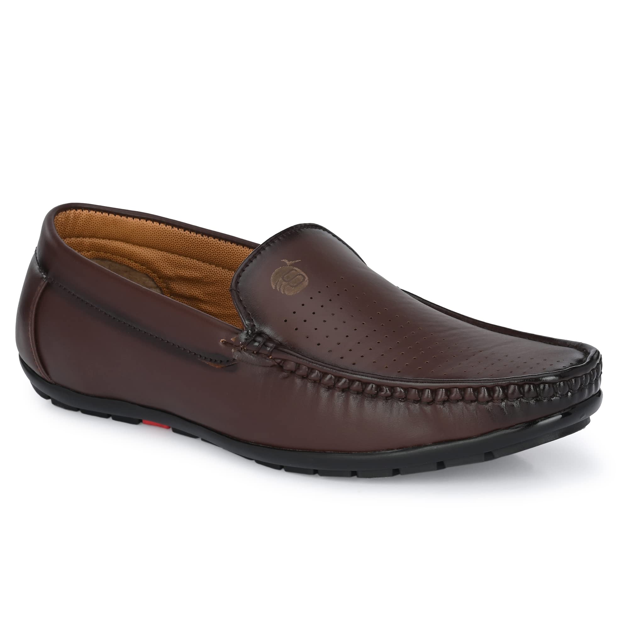Stylelure Men Synthetic Leather Brown Perforations Suede Loafers (B0BSR52RV4) Amazon Price History, Amazon Price Tracker