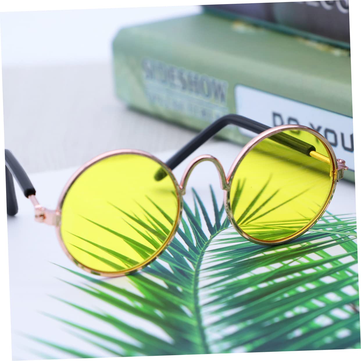 NOLITOY 3sets Metal Frame Pet Sunglasses Small Dogs Cats Fashion Trend Eyewear 2pcs*3