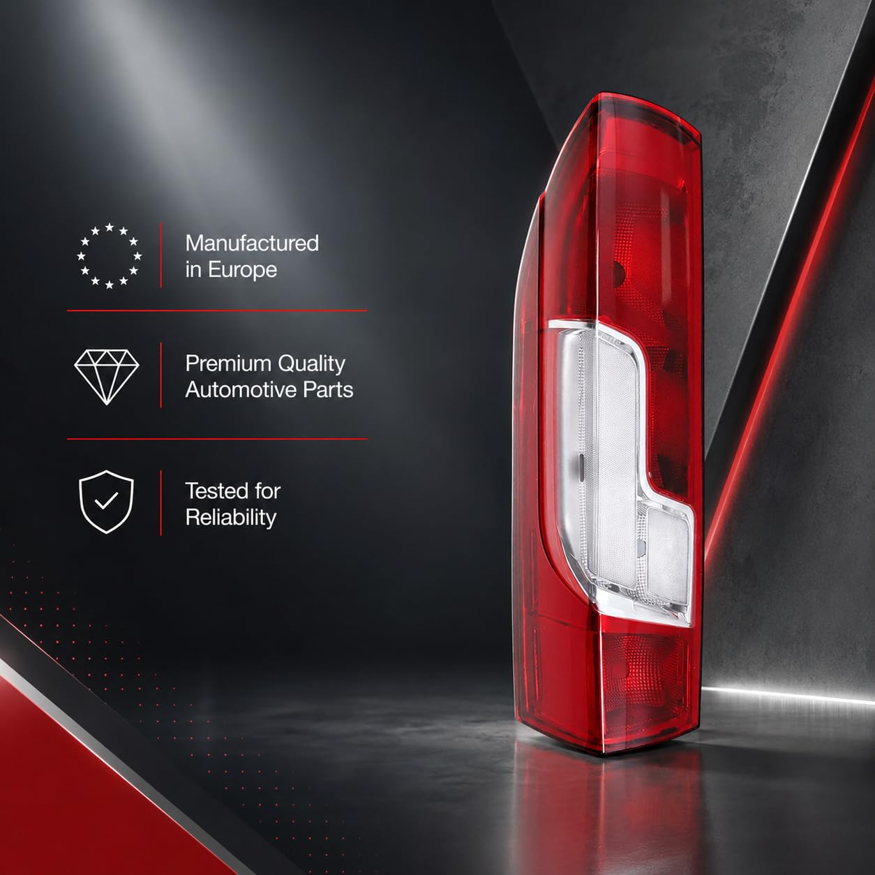 Fanale Posteriore Sinistro Compatibile con Fiat Ducato 2014+ Citroen Jumper Relay 2014+ Peugeot Boxer 2014+ Ram ProMaster 2019+ Opel Movano 2021+ Vauxhall Movano 2021+ Toyota Proace Max 2024+ | Compatibile con Fiat Ducato Citroen Jumper Relay Peugeot Boxe