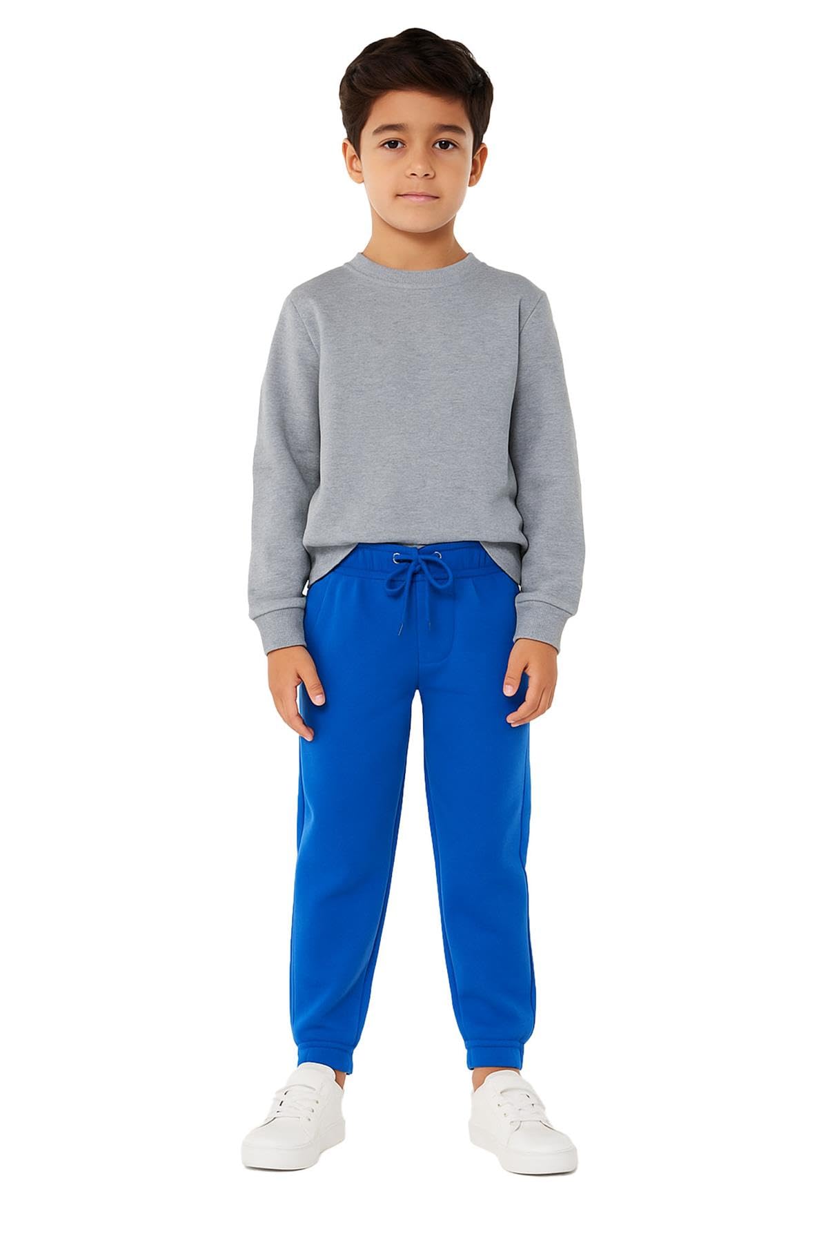 A2Z 4 Kids Fleece Joggers Tracksuit - Fleece Trouser Royal 3-4.