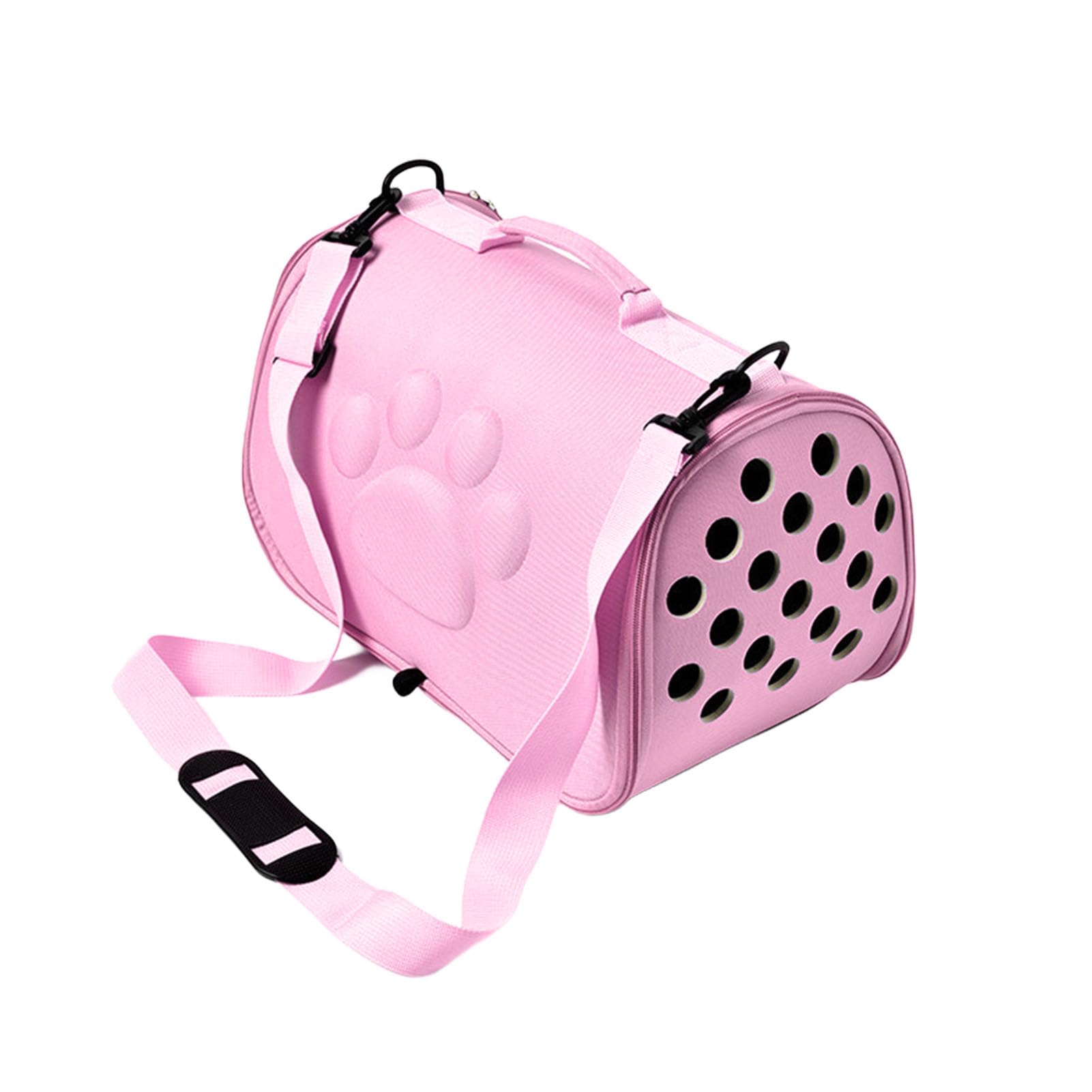 Trasportino per Animali Domestici, Borsa da Viaggio a Tracolla Morbida Traspirante in EVA Pieghevole Leggera con Tracolla, Ampio Spazio per Cani e Gatti (L Massimo 7,5 kg)