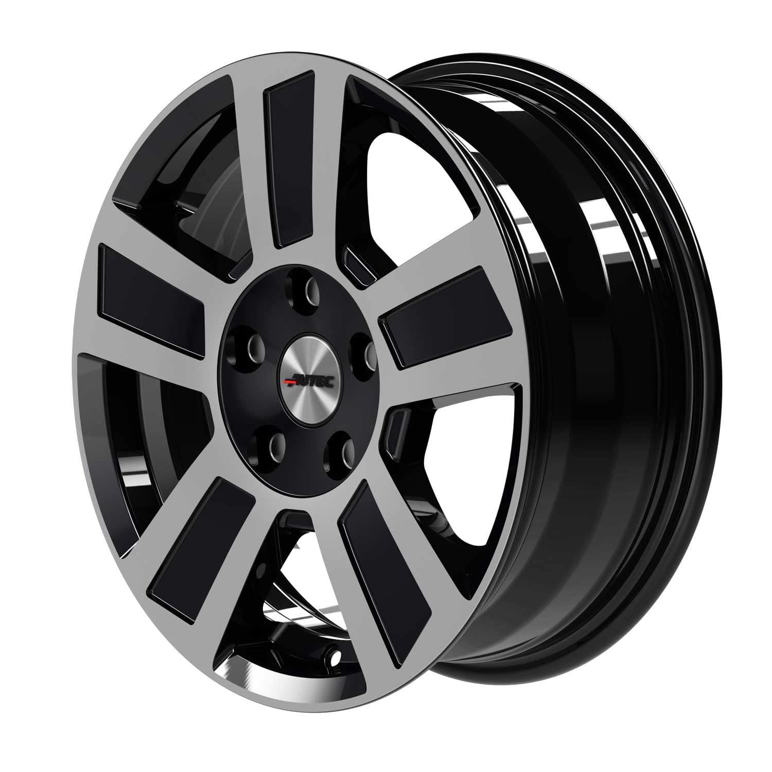 4x AUTEC Felgen Alufelgen TIGRIS 6.0x14 ET30 4x100 Schwarz poliert kompatibel mit Caravan/Anhänger (Trailer) Caravan/Anhänger (Trailer)