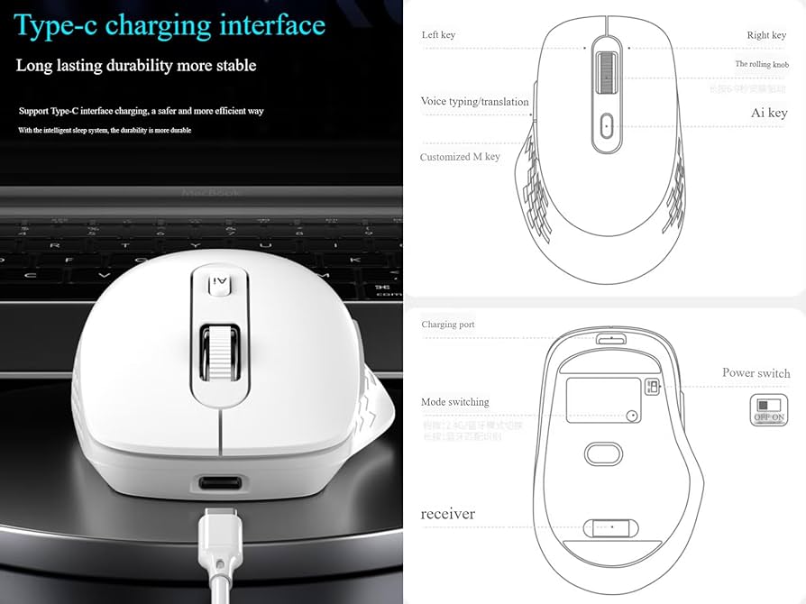 Amazon | Bluetoothスマートマウス 音声からテキストへ AI翻訳