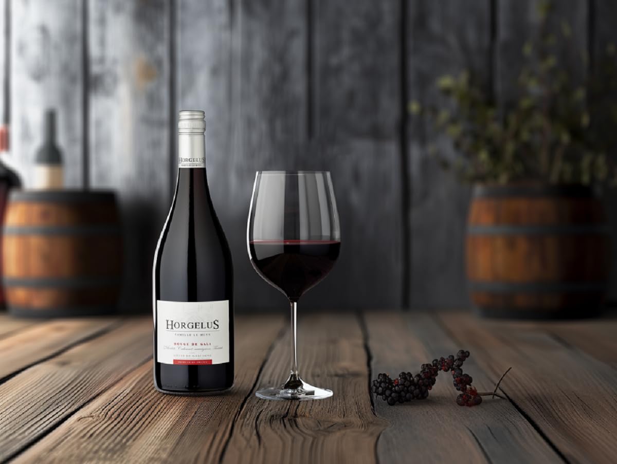 Domaine Horgelus Horgelus Rouge Côtes de Gascogne I.G.P. Merlot-Tannat 2023 (1 x 0.75 l)