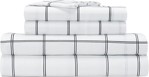 Miniatura 8 de Serta Simply Clean Complete - Cama reversible hipoalergénica de 7 piezas en una bolsa con sábanas y fundas de almohada para todas las estaciones,