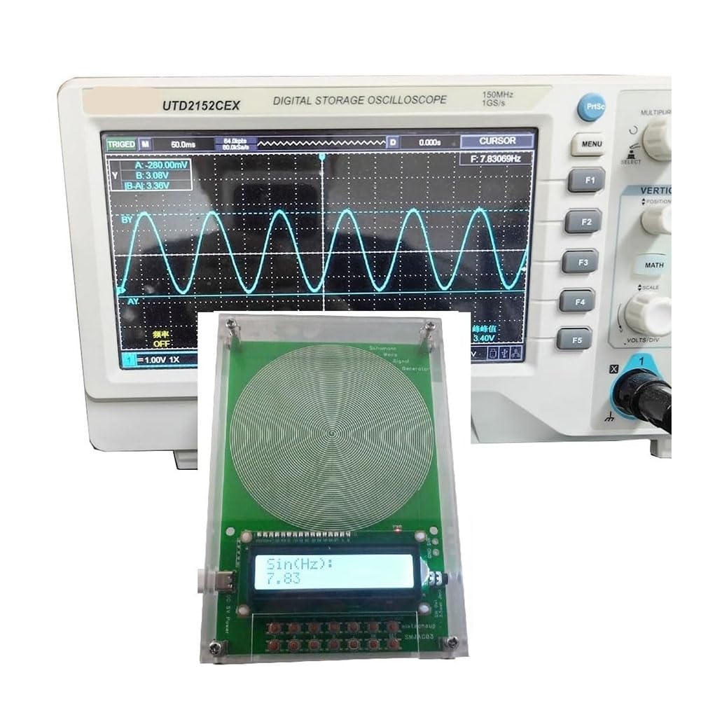 Generatore di Risonanza delle Onde Schuman 7,83 Hz, Risonatore Audio A Impulsi A Frequenza Ultrabassa, Regolabile da 0,01 Hz A 100000 Hz
