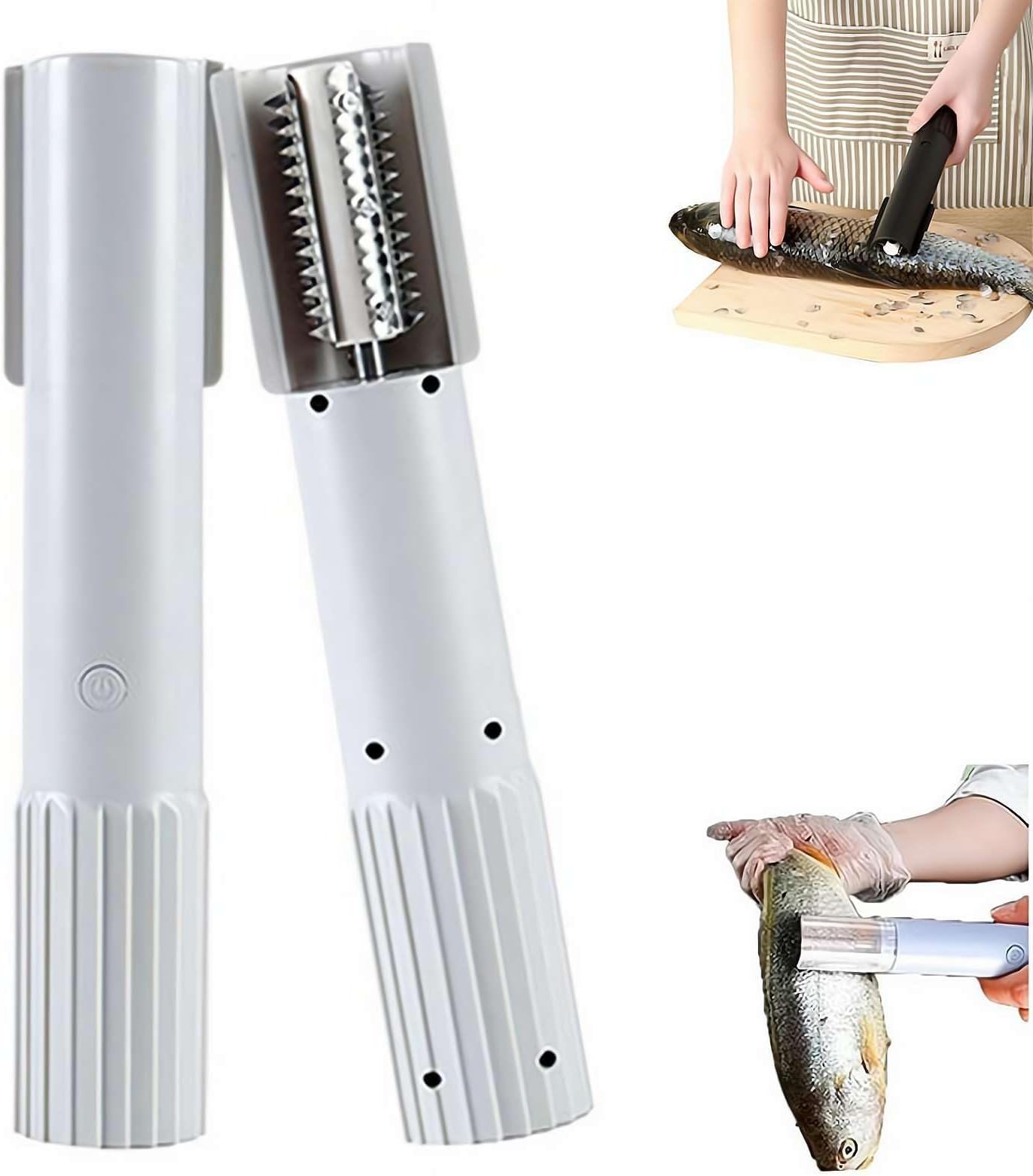 Electric Coconut Scraper Machine - Wireless Handheld Coconut Grater for Fresh Milk and Shredded Meat, Portable Fish Scaler Tool, Automatic Rotating Coconuts Shre-dder for Home Kitchen (Gray)
