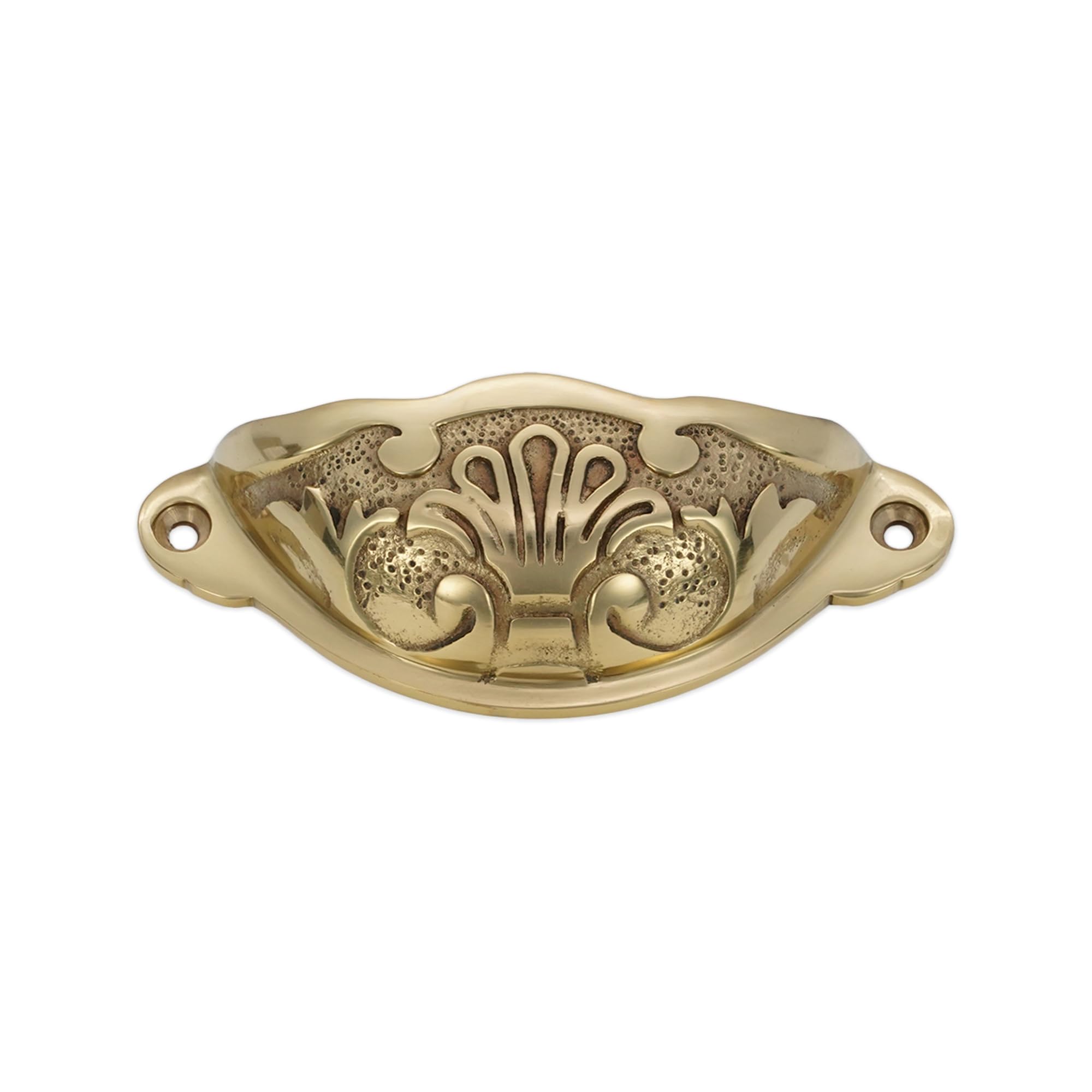 Infinity Decor Paquete de 4 tiradores de latón macizo con acabado de latón pulido adecuado para armarios de cocina, cajones, puertas de muebles, 100 mm