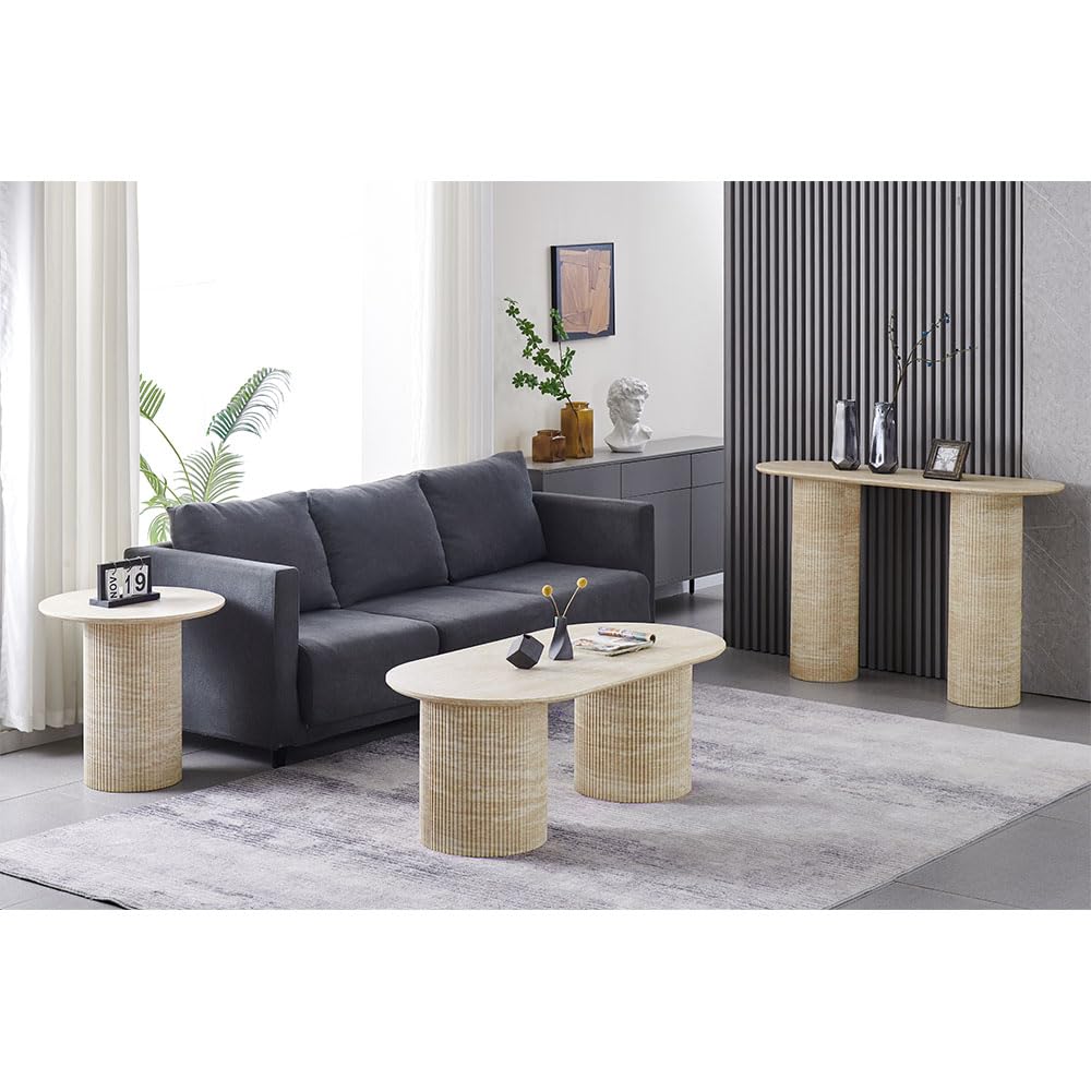 Milton & Oldbrook Konsolentisch, 120 cm, Geneva Look Travertin